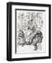 Mr. Riah and Miss Wren at the Six Jolly Fellowship Porters. Stop a Bit-null-Framed Giclee Print