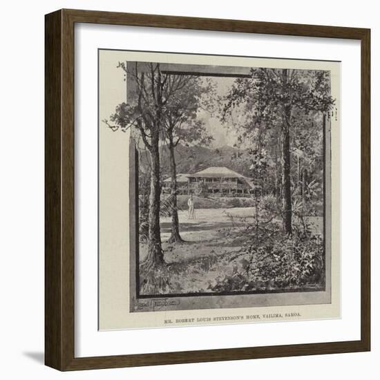 Mr Robert Louis Stevenson's Home, Vailima, Samoa-Joseph Holland Tringham-Framed Giclee Print