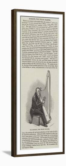 Mr Roberts, the Welsh Harper-null-Framed Giclee Print