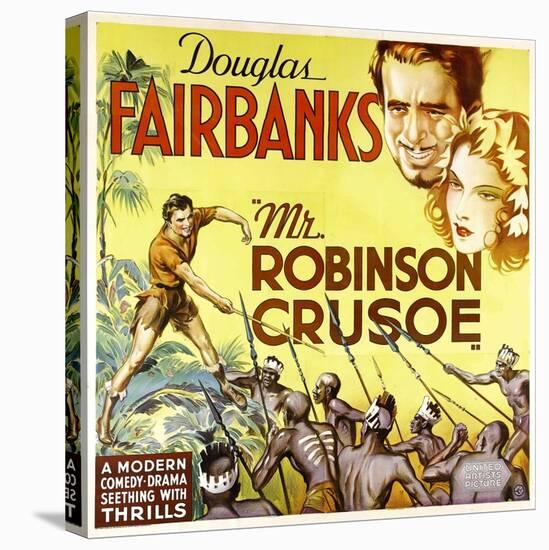 MR. ROBINSON CRUSOE, top right: Douglas Fairbanks, 1932.-null-Stretched Canvas