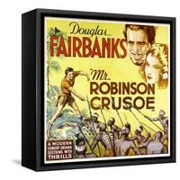 MR. ROBINSON CRUSOE, top right: Douglas Fairbanks, 1932.-null-Framed Stretched Canvas