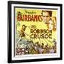 MR. ROBINSON CRUSOE, top right: Douglas Fairbanks, 1932.-null-Framed Art Print