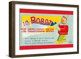 Mr. Robot: the Mechanical Brain-null-Framed Art Print