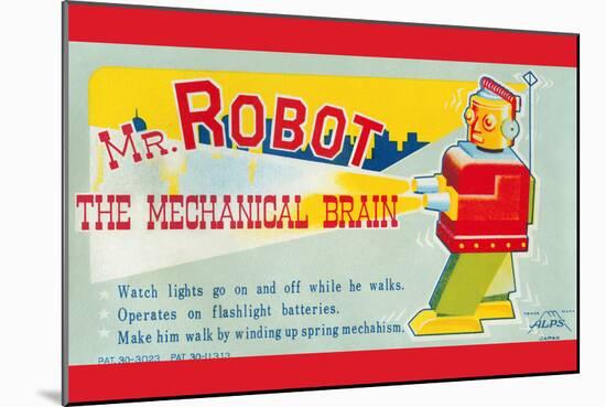 Mr. Robot: the Mechanical Brain-null-Mounted Art Print