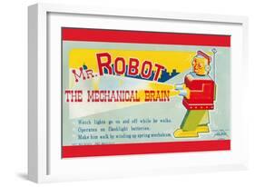 Mr. Robot: The Mechanical Brain-null-Framed Art Print