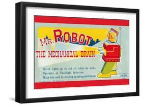 Mr. Robot: The Mechanical Brain-null-Framed Art Print