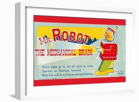 Mr. Robot: The Mechanical Brain-null-Framed Art Print