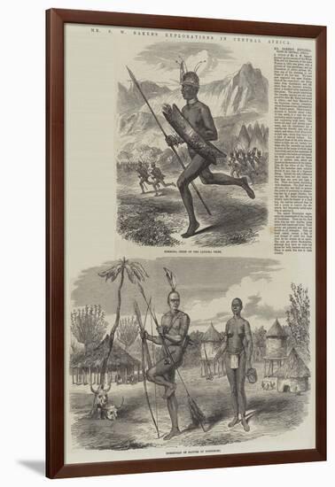 Mr S W Baker's Explorations in Central Africa-null-Framed Giclee Print