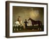 Mr Sadler's 'Decisive' Held by His Trainer with the Jockey John Day Jnr., Stockbridge Racecourse,…-George Cole-Framed Giclee Print