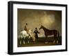 Mr Sadler's 'Decisive' Held by His Trainer with the Jockey John Day Jnr., Stockbridge Racecourse,…-George Cole-Framed Giclee Print