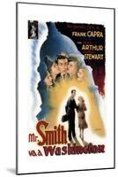 Mr. Smith Goes to Washington, (aka Mr. Smith Va a Washington), James Stewart, Jean Arthur, 1939-null-Mounted Giclee Print