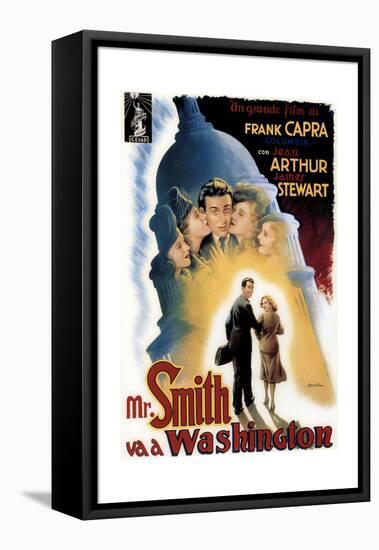 Mr. Smith Goes to Washington, (aka Mr. Smith Va a Washington), James Stewart, Jean Arthur, 1939-null-Framed Stretched Canvas