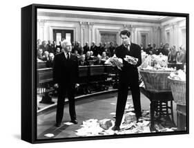 Mr. Smith Goes To Washington, Claude Rains, James Stewart, 1939-null-Framed Stretched Canvas