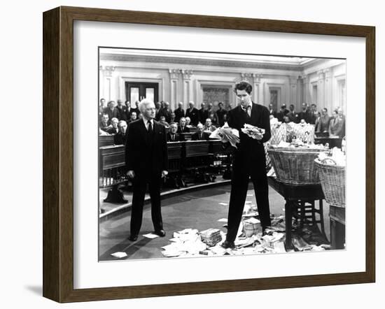 Mr. Smith Goes To Washington, Claude Rains, James Stewart, 1939-null-Framed Photo