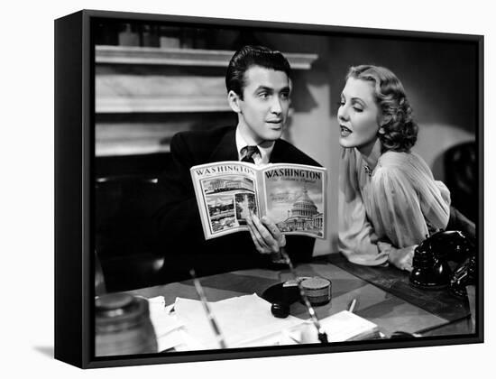 Mr. Smith Goes To Washington, James Stewart, Jean Arthur, 1939-null-Framed Stretched Canvas