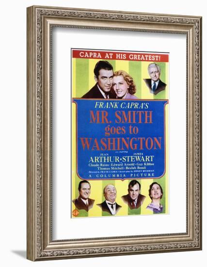 Mr. Smith Goes to Washington - Movie Poster Reproduction-null-Framed Photo