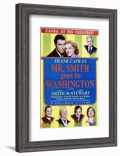 Mr. Smith Goes to Washington - Movie Poster Reproduction-null-Framed Photo