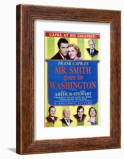 Mr. Smith Goes to Washington - Movie Poster Reproduction-null-Framed Photo