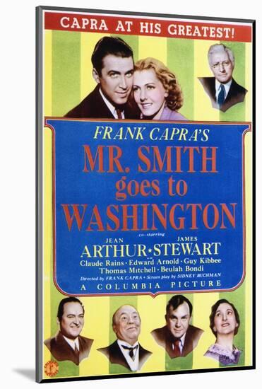 Mr. Smith Goes to Washington - Movie Poster Reproduction-null-Mounted Photo