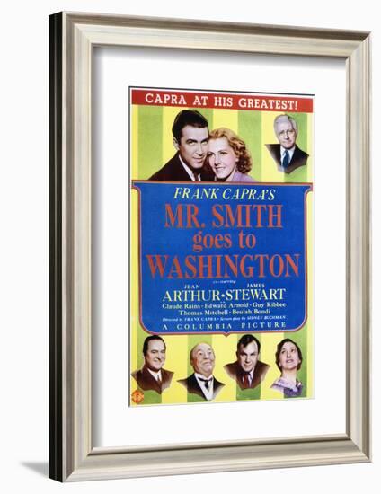 Mr. Smith Goes to Washington - Movie Poster Reproduction-null-Framed Photo