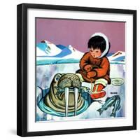 Mr. Snowman - Jack & Jill-Cynthia Koehler-Framed Premium Giclee Print