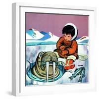 Mr. Snowman - Jack & Jill-Cynthia Koehler-Framed Premium Giclee Print