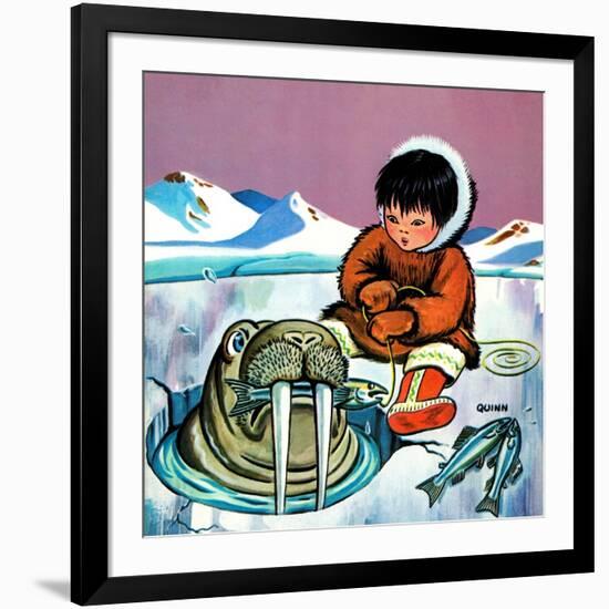 Mr. Snowman - Jack & Jill-Cynthia Koehler-Framed Giclee Print