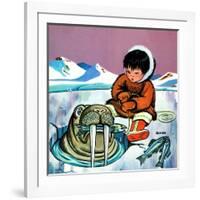 Mr. Snowman - Jack & Jill-Cynthia Koehler-Framed Giclee Print