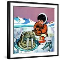 Mr. Snowman - Jack & Jill-Cynthia Koehler-Framed Giclee Print