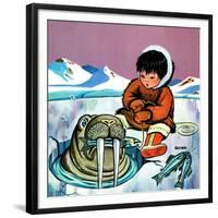 Mr. Snowman - Jack & Jill-Cynthia Koehler-Framed Giclee Print