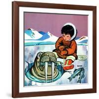 Mr. Snowman - Jack & Jill-Cynthia Koehler-Framed Giclee Print