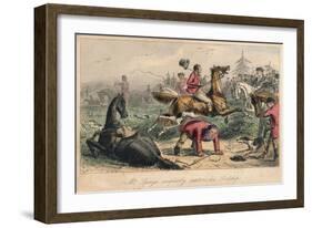 Mr. Sponge Completely Scatters His Lordship, 1865-John Leech-Framed Giclee Print