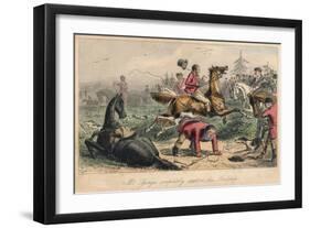 Mr. Sponge Completely Scatters His Lordship, 1865-John Leech-Framed Giclee Print