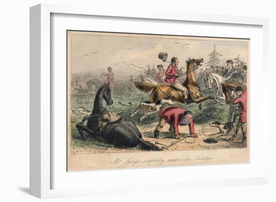 Mr. Sponge Completely Scatters His Lordship, 1865-John Leech-Framed Giclee Print