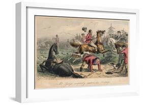 Mr. Sponge Completely Scatters His Lordship, 1865-John Leech-Framed Giclee Print