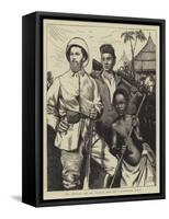 Mr Stanley, His Boy Kalulu, and the Interpreter Selim-Sir James Dromgole Linton-Framed Stretched Canvas