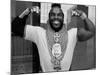 Mr. T Flexing, Showing off Muscles and Jewelry-null-Mounted Premium Photographic Print