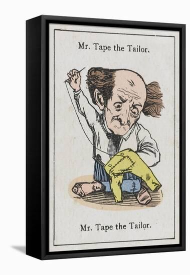 Mr Tape the Tailor, from "Happy Families"-null-Framed Stretched Canvas