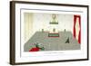 Mr Tennyson, Reading in Memoriam to His Sovereign, 1904-Max Beerbohm-Framed Giclee Print