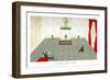 Mr Tennyson, Reading in Memoriam to His Sovereign, 1904-Max Beerbohm-Framed Giclee Print