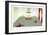 Mr Tennyson, Reading in Memoriam to His Sovereign, 1904-Max Beerbohm-Framed Giclee Print