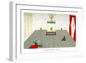 Mr Tennyson, Reading in Memoriam to His Sovereign, 1904-Max Beerbohm-Framed Giclee Print