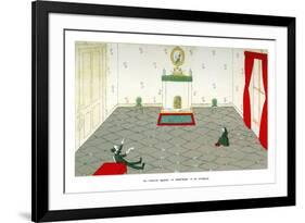 Mr Tennyson, Reading in Memoriam to His Sovereign, 1904-Max Beerbohm-Framed Giclee Print