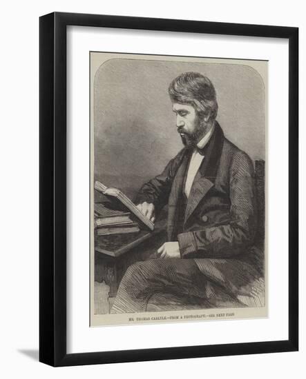 Mr Thomas Carlyle-Thomas Harrington Wilson-Framed Giclee Print