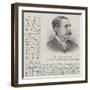 Mr Thomas Stoker, Secretary to the Indian Famine Fund in India-null-Framed Giclee Print