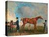 Mr Thornhills Sailor, A Chestnut Racehorse with a Groom and Trainer, 1817-Benjamin Marshall-Stretched Canvas