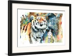Mr. Tiger-Lora Zombie-Framed Art Print