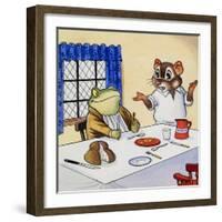 Mr Toad Waiting For His Food-null-Framed Giclee Print