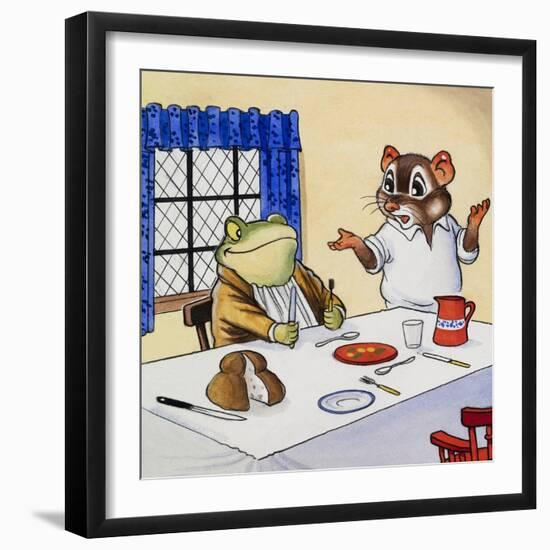 Mr Toad Waiting For His Food-null-Framed Giclee Print