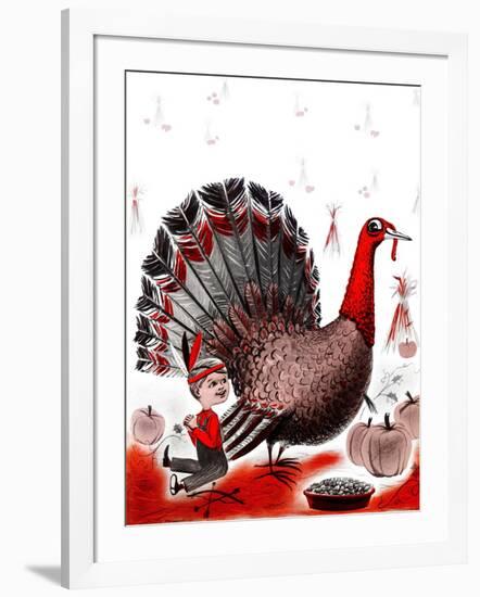 Mr. Turkey - Child Life-Elsie Fowler-Framed Giclee Print